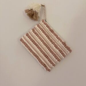 Woven Tassel clutch
